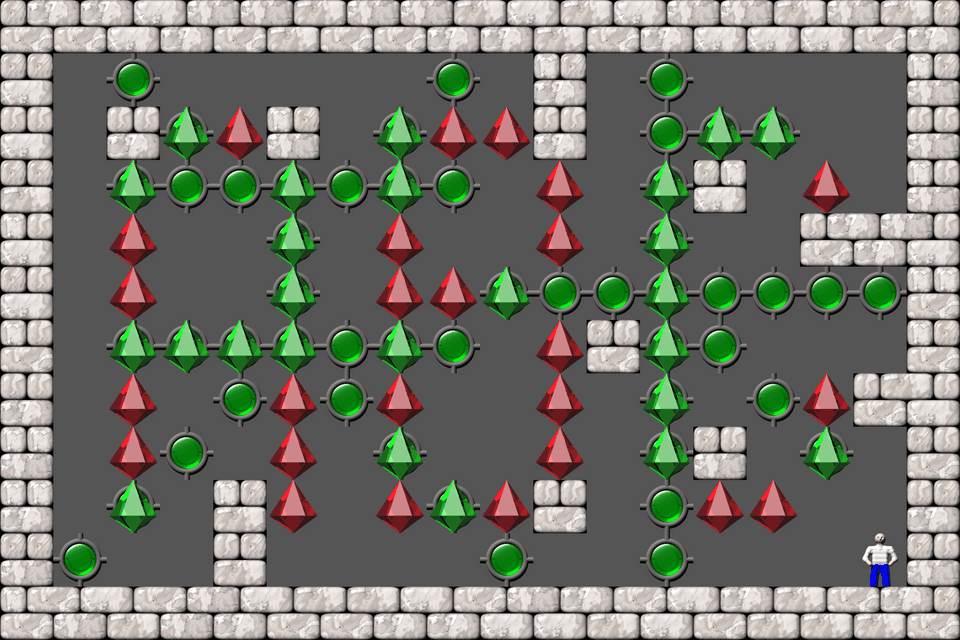 Sokoban Laizhufu and LZY Arranged level 24